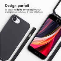 imoshion Coque en silicone avec cordon iPhone 16e - Noir