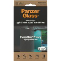 PanzerGlass Protection d'écran Privacy en verre trempé Case Friendly Anti-Bacterial Apple iPhone 14 Plus / 13 Pro Max