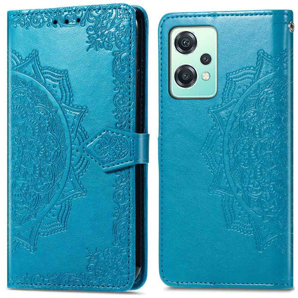 imoshion Etui de téléphone portefeuille Mandala OnePlus Nord CE 2 Lite 5G - Turquoise