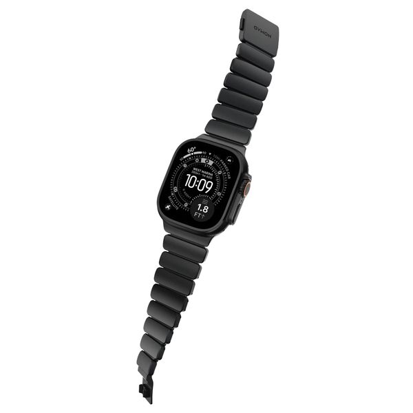 Nomad Bracelet Stratos Apple Watch Series 1 - 11 / SE / Ultra (44/45/46/49 mm) - Black / Natural Titanium