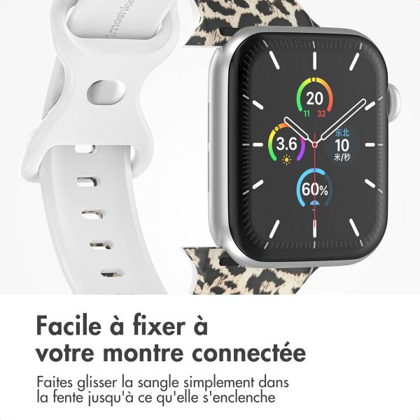 imoshion Bracelet en silicone⁺ Apple Watch Series 1 t/m 11 / SE / Ultra (44/45/46/49 mm) - Leopard