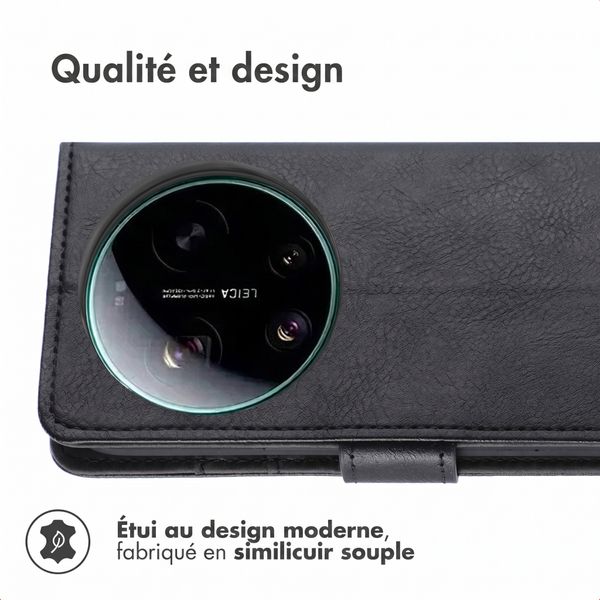 imoshion Étui de télephone portefeuille de luxe Xiaomi 17 Ultra - Noir