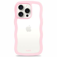 Holdit Coque Wavy Apple iPhone 15 Pro Max - Transparent / Pink