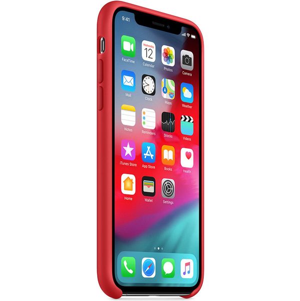 Apple Coque en silicone Apple iPhone Xs / X - Rouge