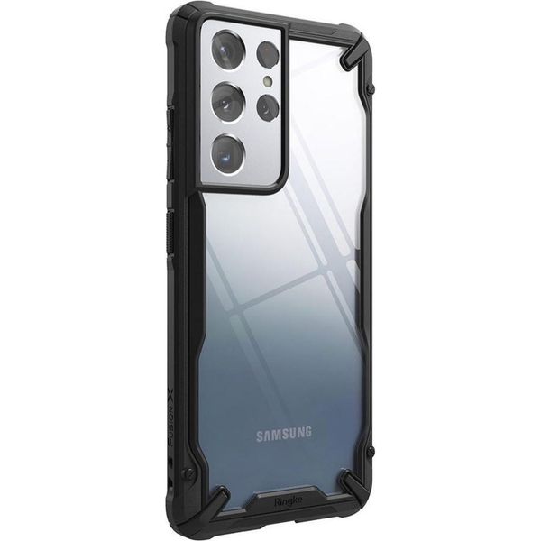 Ringke Coque Fusion X Samsung Galaxy S21 Ultra - Noir