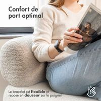 imoshion Bracelet magnétique milanais Apple Watch Series 1 - 9 / SE (38/40/41 mm) | Series 10 / 11 (42 mm) - Taille S - Noir