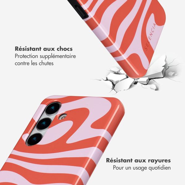 Selencia Coque arrière Vivid Samsung Galaxy S25 Plus - Dream Swirl Pink