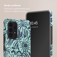 Selencia Coque arrière Vivid Samsung Galaxy A53 - Tropical Vibes Light Blue