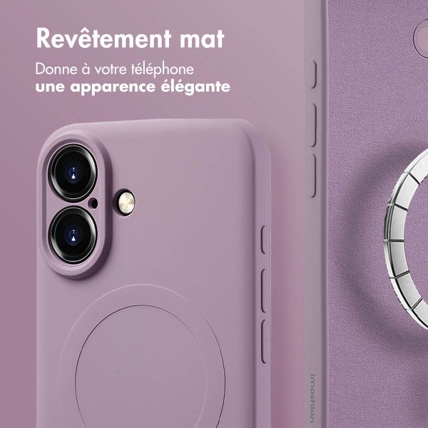 imoshion Coque Couleur avec MagSafe iPhone 16 - Violet