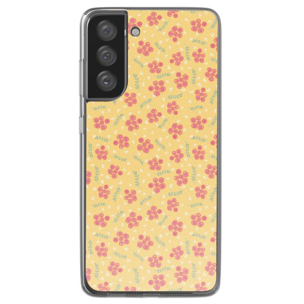 imoshion Coque design pour Samsung Galaxy S21 FE - Sunny Yellow Petite Flowers