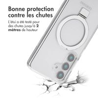 Accezz Coque Ring Stand avec MagSafe Samsung Galaxy S25 - Transparent