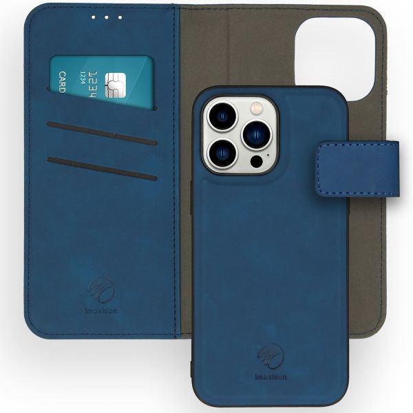 imoshion Etui de téléphone de type portefeuille de luxe 2-en-1 amovible iPhone 14 Pro Max - Bleu