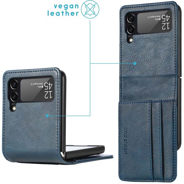 imoshion Étui de télephone portefeuille Luxe Samsung Galaxy Z Flip 3 - Bleu foncé