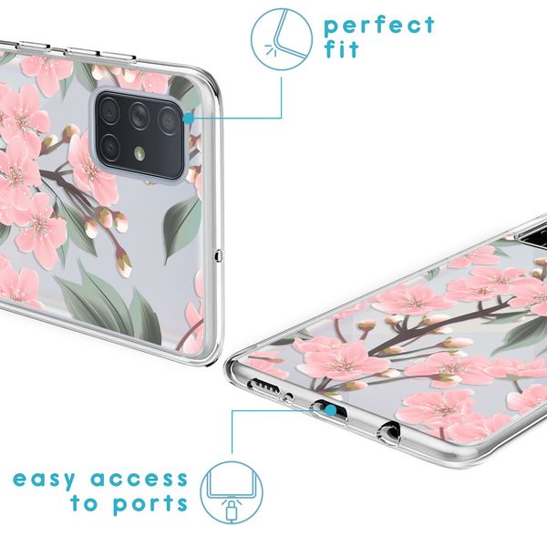 imoshion Coque Design Samsung Galaxy A71 - Cherry Blossom