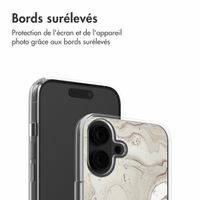 imoshion Coque design pour iPhone 16 - Sandy Marble