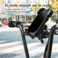 imoshion Support de téléphone robuste pour vélo - Rotation à 360° - Universel - Noir
