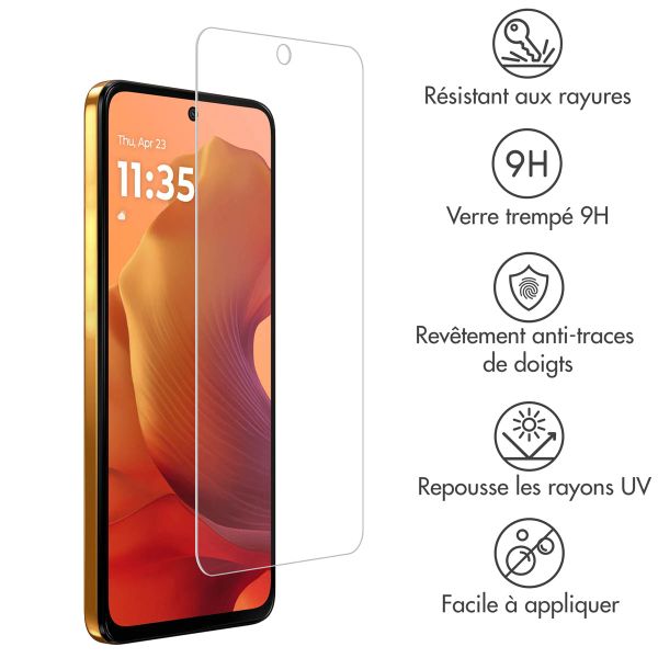 Accezz Protection d'écran en verre trempé Motorola Moto G56