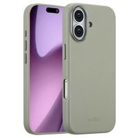 Accezz Coque arrière en cuir avec MagSafe Apple iPhone 17 - Light Grey