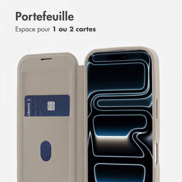 imoshion Bookcase transparente avec MagSafe Apple iPhone 17 Pro - Beige