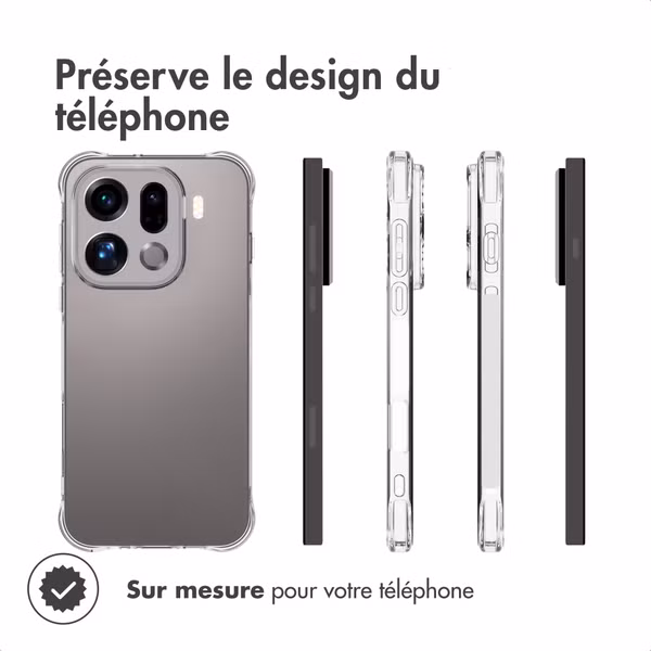 imoshion Shockproof Case Oppo Find X9 Pro - Transparent