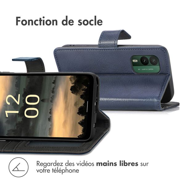 imoshion Étui de téléphone portefeuille Luxe Nokia XR21 - Bleu foncé