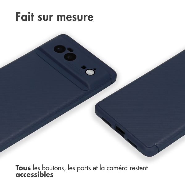 imoshion Coque silicone Carbon Google Pixel 6 - Bleu