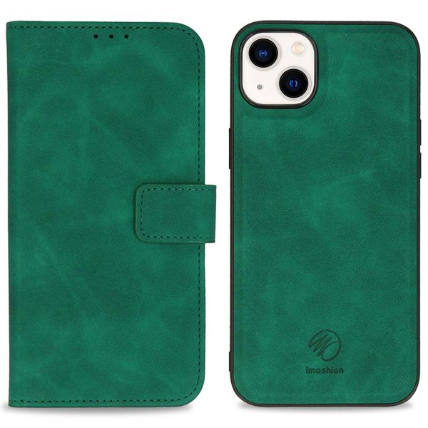 imoshion Etui de téléphone de type portefeuille de luxe 2-en-1 amovible iPhone 14 Plus - Vert foncé