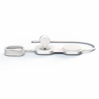Zens Câble USB-C Pro 3 avec chargeur sans fil pour téléphone / earbuds / Apple Watch - MagSafe et Qi2 - Blanc