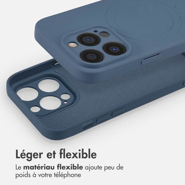 imoshion Coque Couleur avec MagSafe Apple iPhone 14 Pro - Bleu foncé