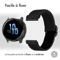 imoshion Bracelet en nylon élastique  - Connexion universelle 22 mm - Noir