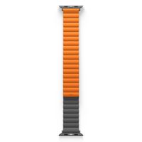 Uniq Bracelet double face Revix Apple Watch Series 1 á 10 / SE / Ultra (2) (44/45/46/49 mm) - Charcoal (Grey/Orange)