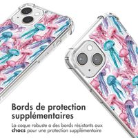 imoshion Coque Design avec cordon Apple iPhone 14 - Jellyfish Watercolor