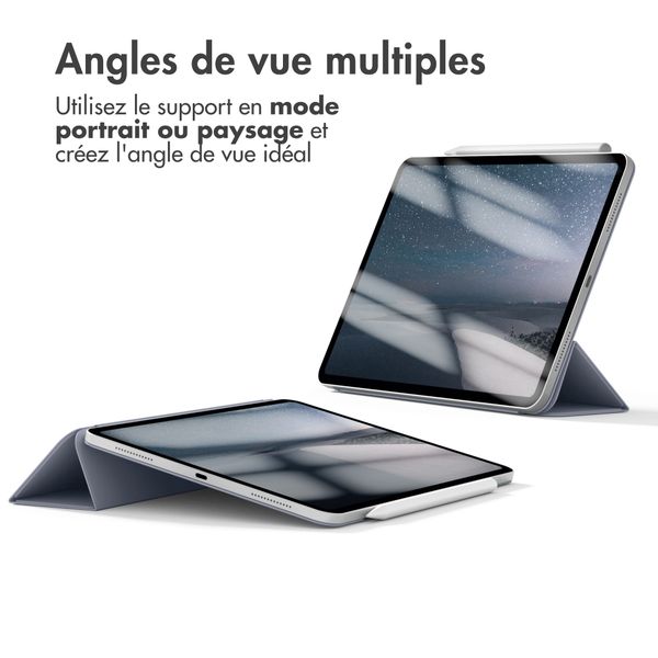 imoshion Magnetic etui de téléphone portefeuille Apple iPad Air 11 pouces (2025) M3 / (2024) M2 / Air 5 (2022) / Air 4 (2020) - Lavender
