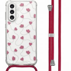 imoshion Coque Design avec cordon Samsung Galaxy A56 - Dusty Rose Connected Hearts