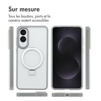 Accezz Coque Ring Stand avec MagSafe Samsung Galaxy S25 Edge - Gris