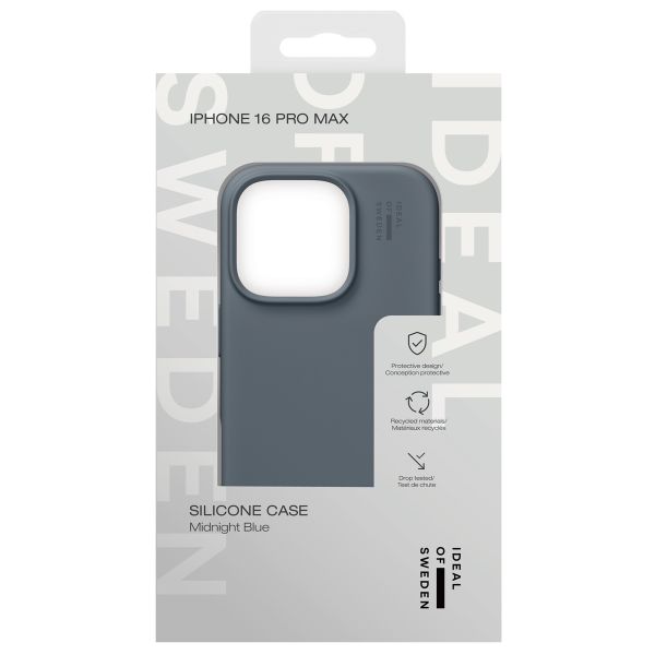 iDeal of Sweden Coque Silicone Apple iPhone 16 Pro Max - Midnight Blue