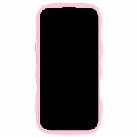 Holdit Coque Wavy iPhone 16 - Pink / Transparent