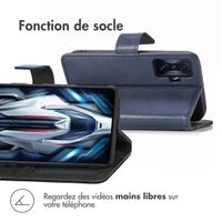 imoshion Étui de téléphone portefeuille Luxe Xiaomi Poco F4 GT 5G - Bleu foncé