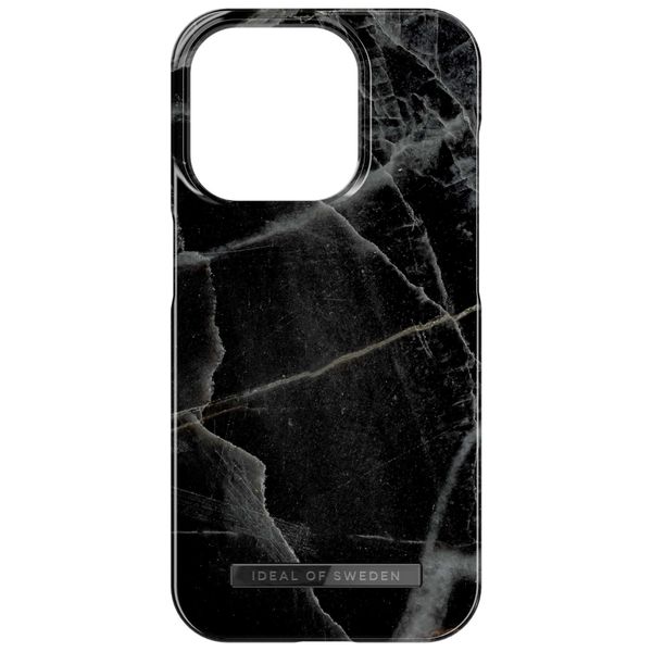 iDeal of Sweden Coque Fashion Apple iPhone 15 Pro - Black Thunder Marble
