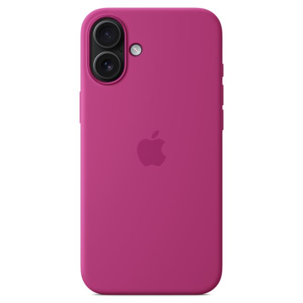 Apple Coque en silicone MagSafe iPhone 16 Plus - Fuchsia