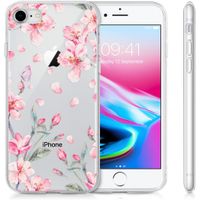 imoshion Coque Design iPhone SE (2022 / 2020) / 8 / 7 / 6s - Fleur - Rose