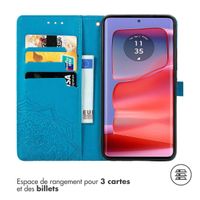 imoshion Etui de téléphone portefeuille Mandala Motorola Moto G75 5G - Turquoise