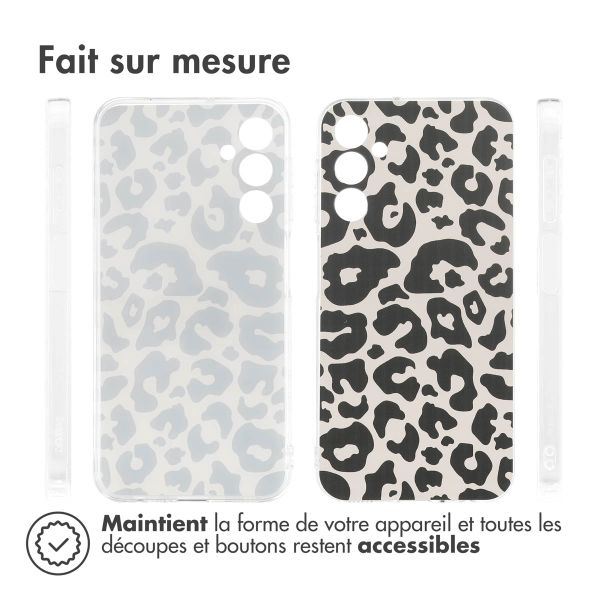 imoshion Coque Design Samsung Galaxy A25 (5G) - Leopard Transparent