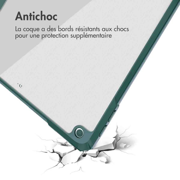 imoshion Coque tablette rigide Trifold iPad 9 (2021) 10.2 pouces / iPad 8 (2020) 10.2 pouces / iPad 7 (2019) 10.2 pouces - Vert