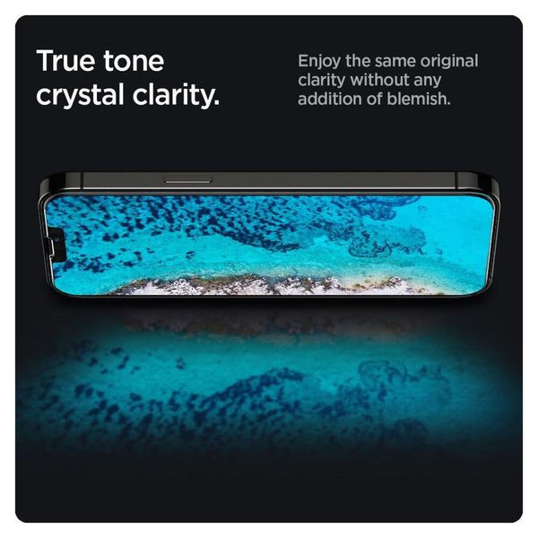 Spigen EZ Fit GLAS.tR Protection d'écran en verre confidentialité - 1 pack Apple iPhone 17e / 16e / 14 / 13 / 13 Pro