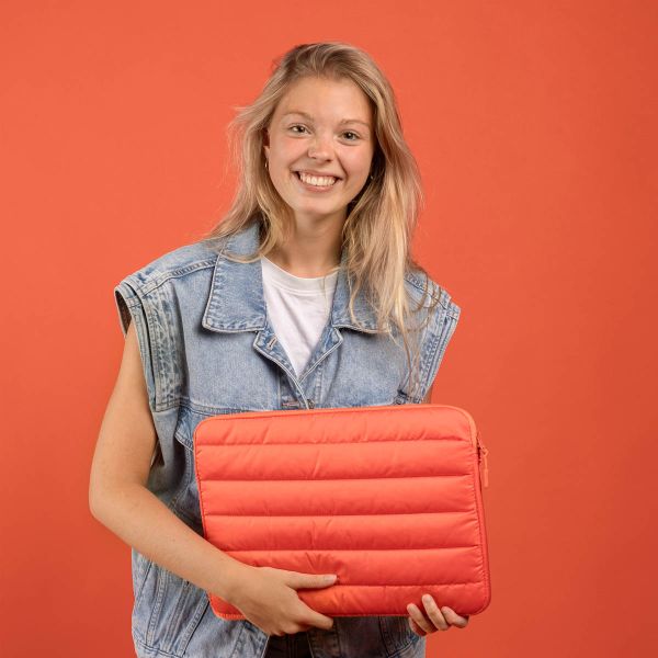 imoshion Pochette ordinateur Puffer 15-16 pouces - Apricot Crush Orange