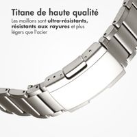 Accezz Bracelet en acier Titane mat Samsung Galaxy Watch Ultra (2024/2025) - Argent