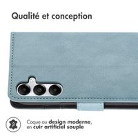 imoshion Étui de télephone portefeuille Samsung Galaxy A15 (5G/4G) - Bleu clair
