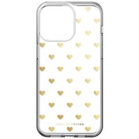 iDeal of Sweden Coque Clear iPhone 15 Pro Max - Golden Hearts