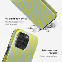 Selencia Coque arrière Vivid avec MagSafe Apple iPhone 15 Pro - Zebra Winter Sky Titanium Yellow